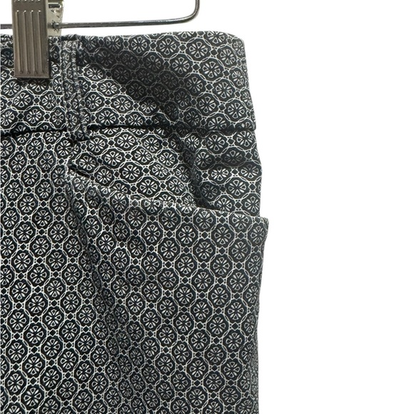 George Navy Blue & White Geometric Tapered Pants - Size 10 - Picture 3 of 4